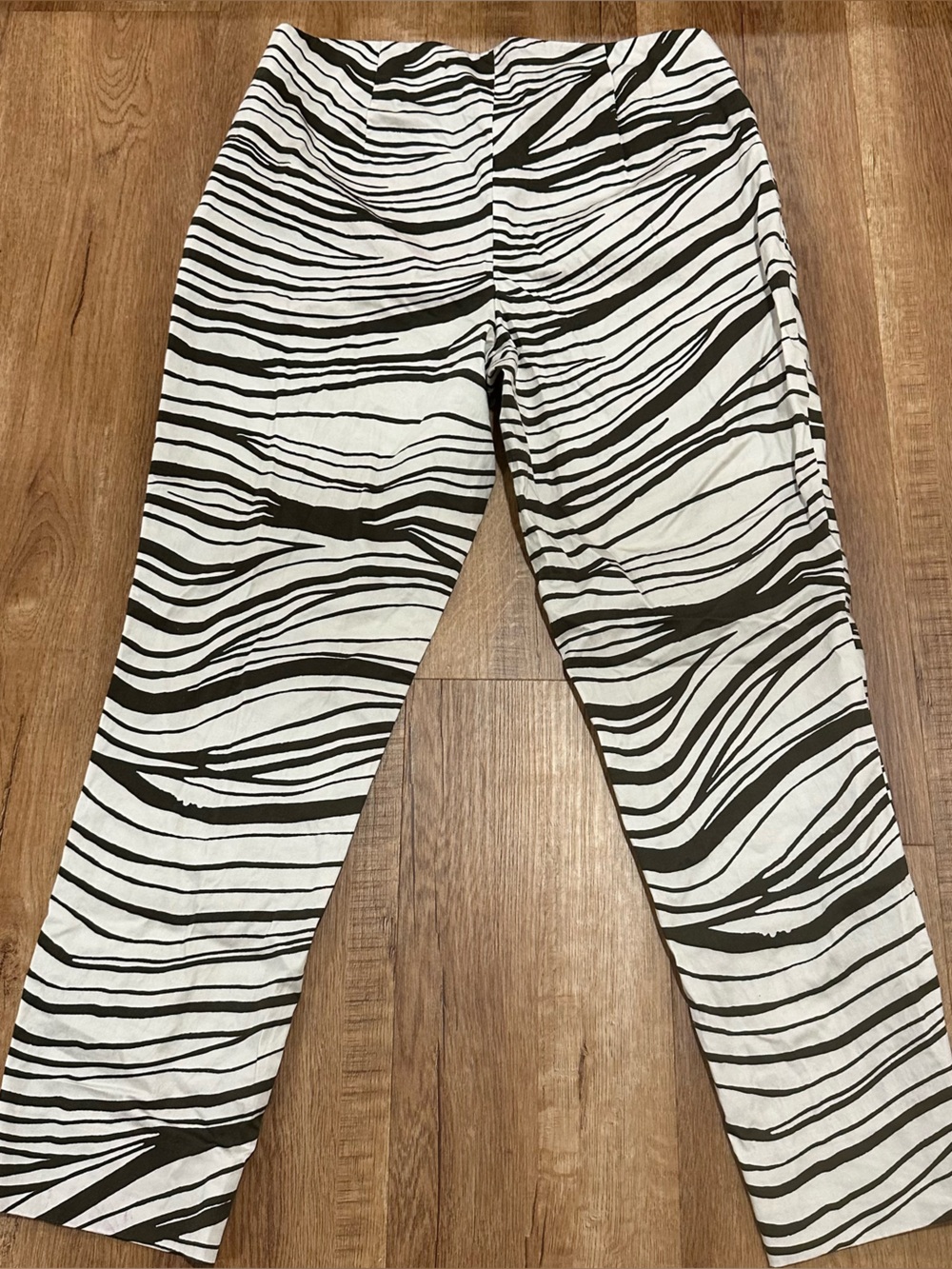 Lafayette 148 New York Black & White Zebra-Print Pant, Zebra Pant